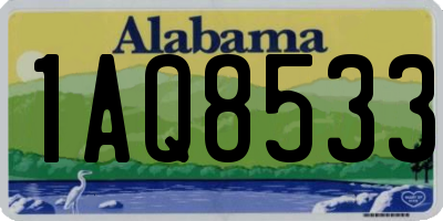 AL license plate 1AQ8533