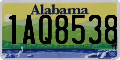 AL license plate 1AQ8538