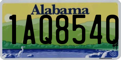 AL license plate 1AQ8540