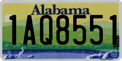 AL license plate 1AQ8551