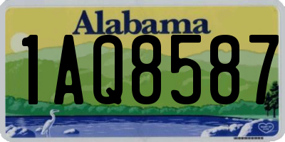 AL license plate 1AQ8587