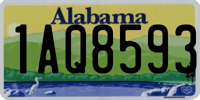 AL license plate 1AQ8593