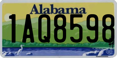 AL license plate 1AQ8598