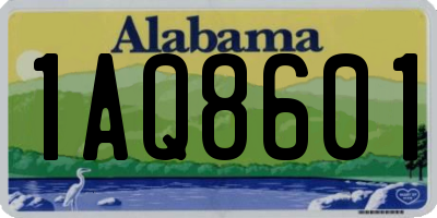 AL license plate 1AQ8601