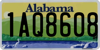 AL license plate 1AQ8608