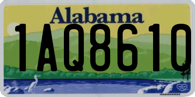 AL license plate 1AQ8610