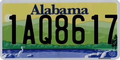 AL license plate 1AQ8617