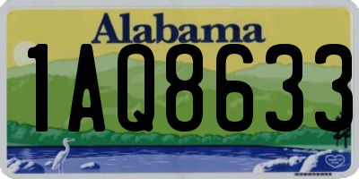 AL license plate 1AQ8633