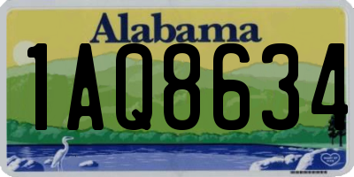 AL license plate 1AQ8634