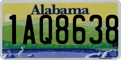 AL license plate 1AQ8638