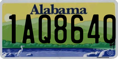 AL license plate 1AQ8640