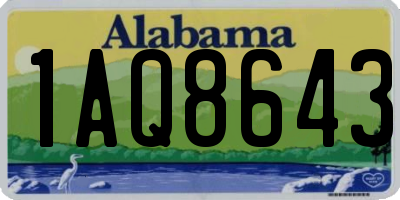 AL license plate 1AQ8643