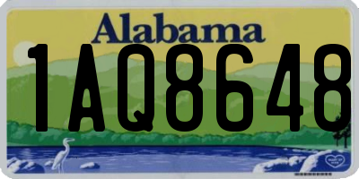 AL license plate 1AQ8648