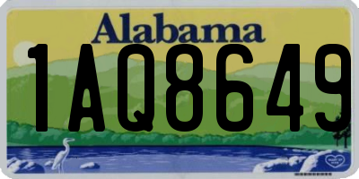 AL license plate 1AQ8649