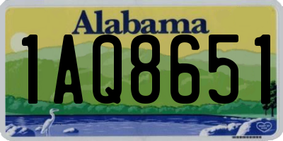 AL license plate 1AQ8651