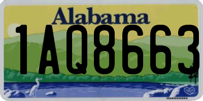 AL license plate 1AQ8663