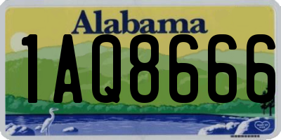 AL license plate 1AQ8666