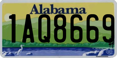 AL license plate 1AQ8669