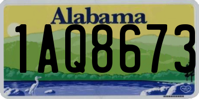 AL license plate 1AQ8673