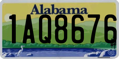 AL license plate 1AQ8676