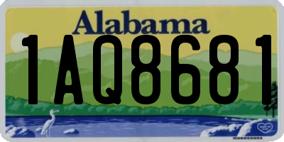 AL license plate 1AQ8681