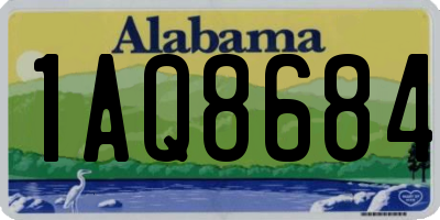 AL license plate 1AQ8684