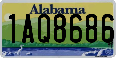 AL license plate 1AQ8686