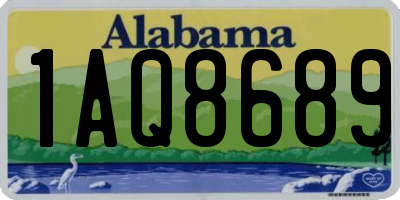 AL license plate 1AQ8689