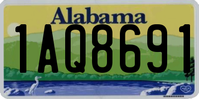 AL license plate 1AQ8691