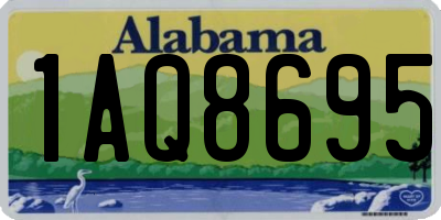 AL license plate 1AQ8695