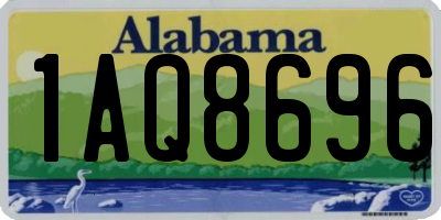 AL license plate 1AQ8696
