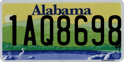AL license plate 1AQ8698