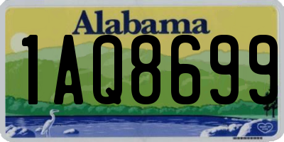 AL license plate 1AQ8699