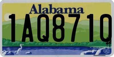 AL license plate 1AQ8710