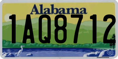 AL license plate 1AQ8712
