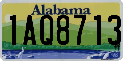 AL license plate 1AQ8713