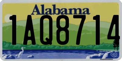 AL license plate 1AQ8714