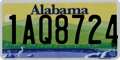 AL license plate 1AQ8724