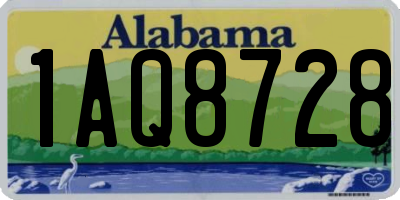 AL license plate 1AQ8728