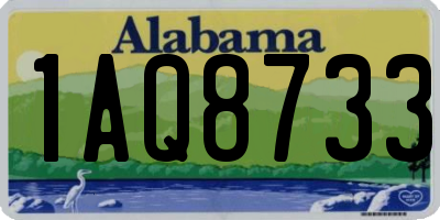 AL license plate 1AQ8733