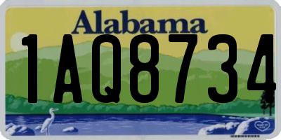 AL license plate 1AQ8734