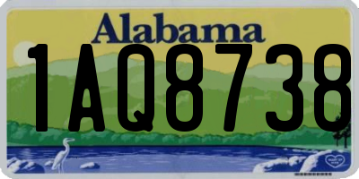 AL license plate 1AQ8738