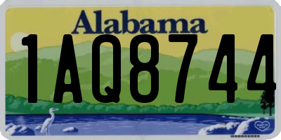 AL license plate 1AQ8744