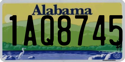AL license plate 1AQ8745
