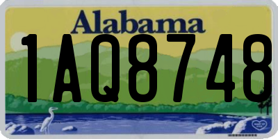 AL license plate 1AQ8748