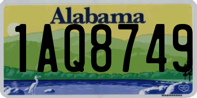AL license plate 1AQ8749