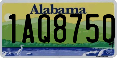 AL license plate 1AQ8750