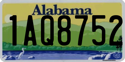 AL license plate 1AQ8752