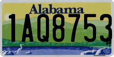 AL license plate 1AQ8753
