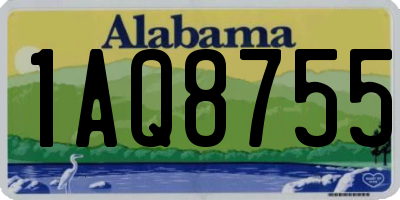 AL license plate 1AQ8755